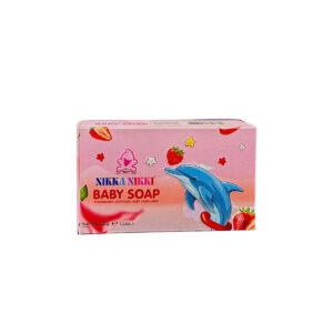NikkaNikki Strawberry Baby Soap (100G) | Fun Bath Time Cleansing Bar with Vitamin E & Glycerin